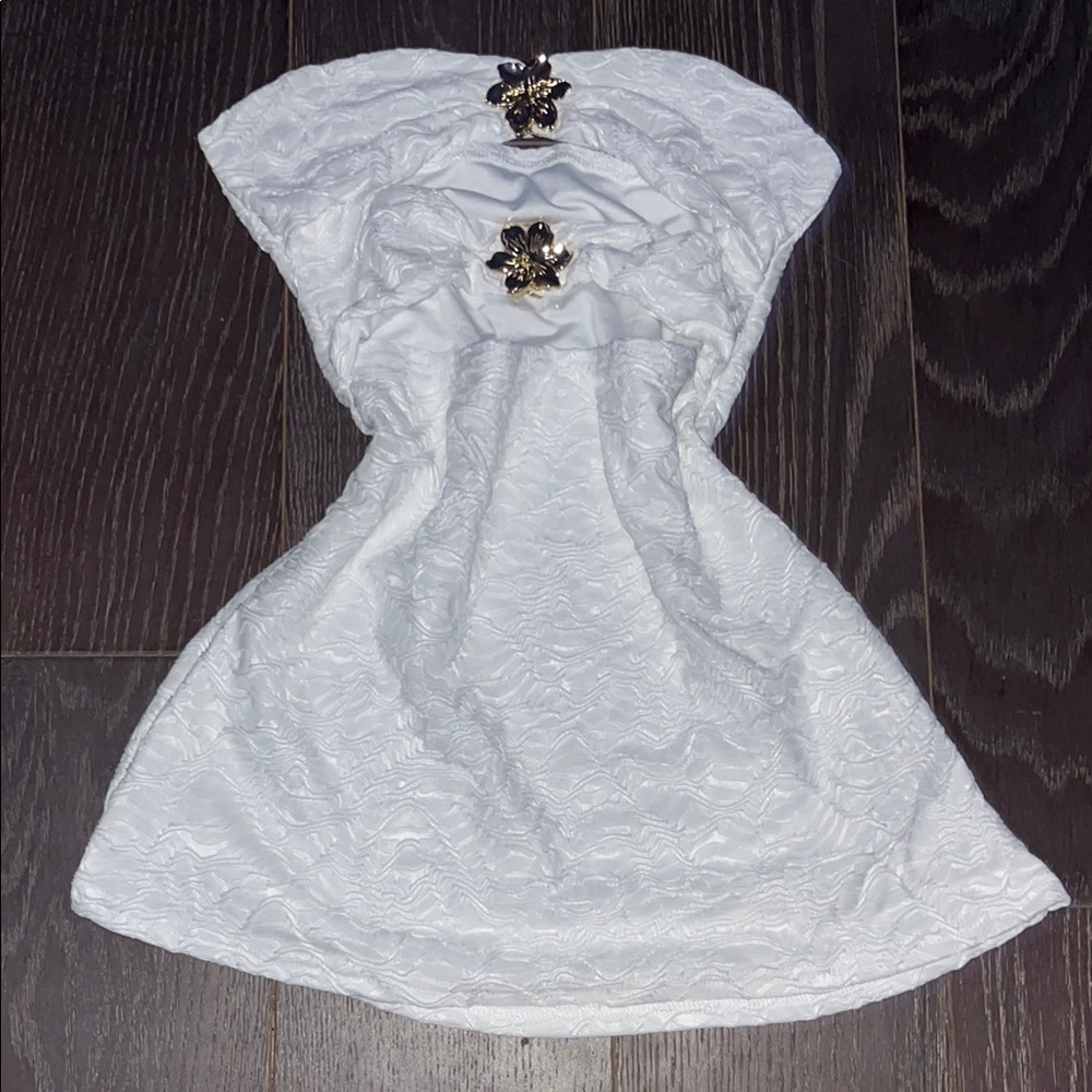 Peppermayo Cream Strapless Cap Sleeve Mini Sundress never worn